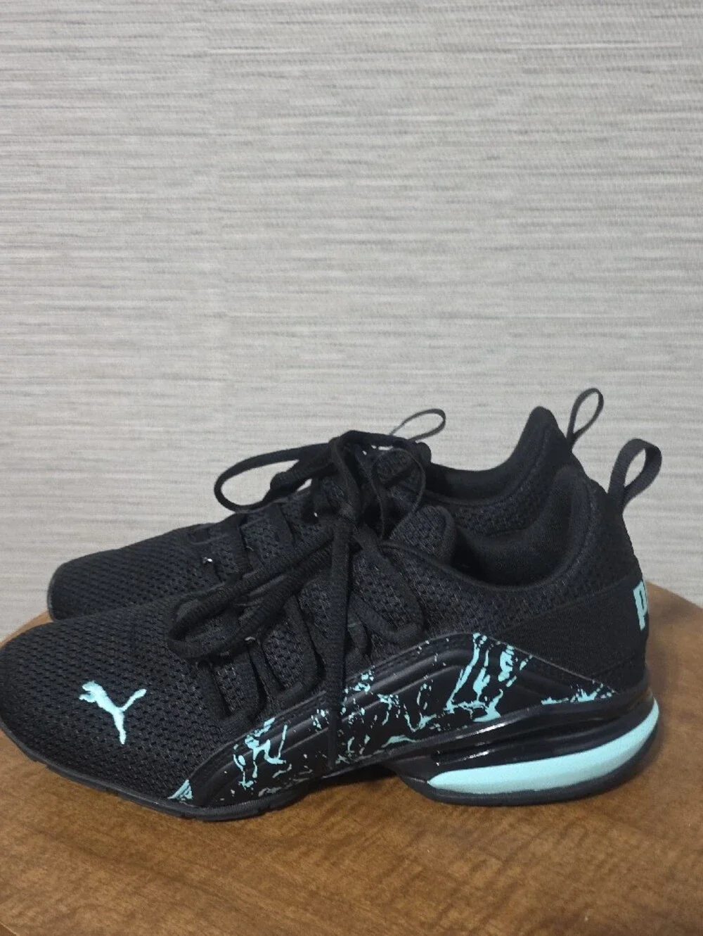 Puma Black & Aqua Women's Athletic Sneakers